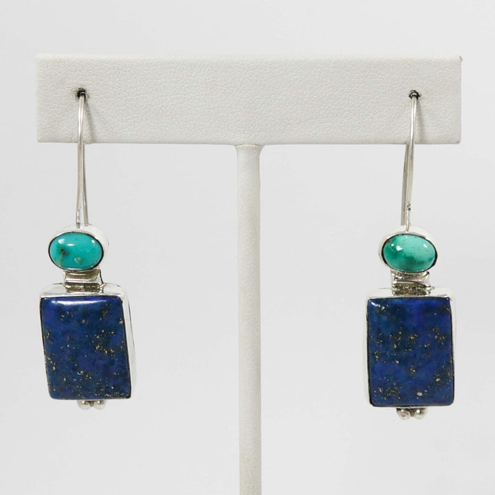 Turquoise and Lapis Earrings