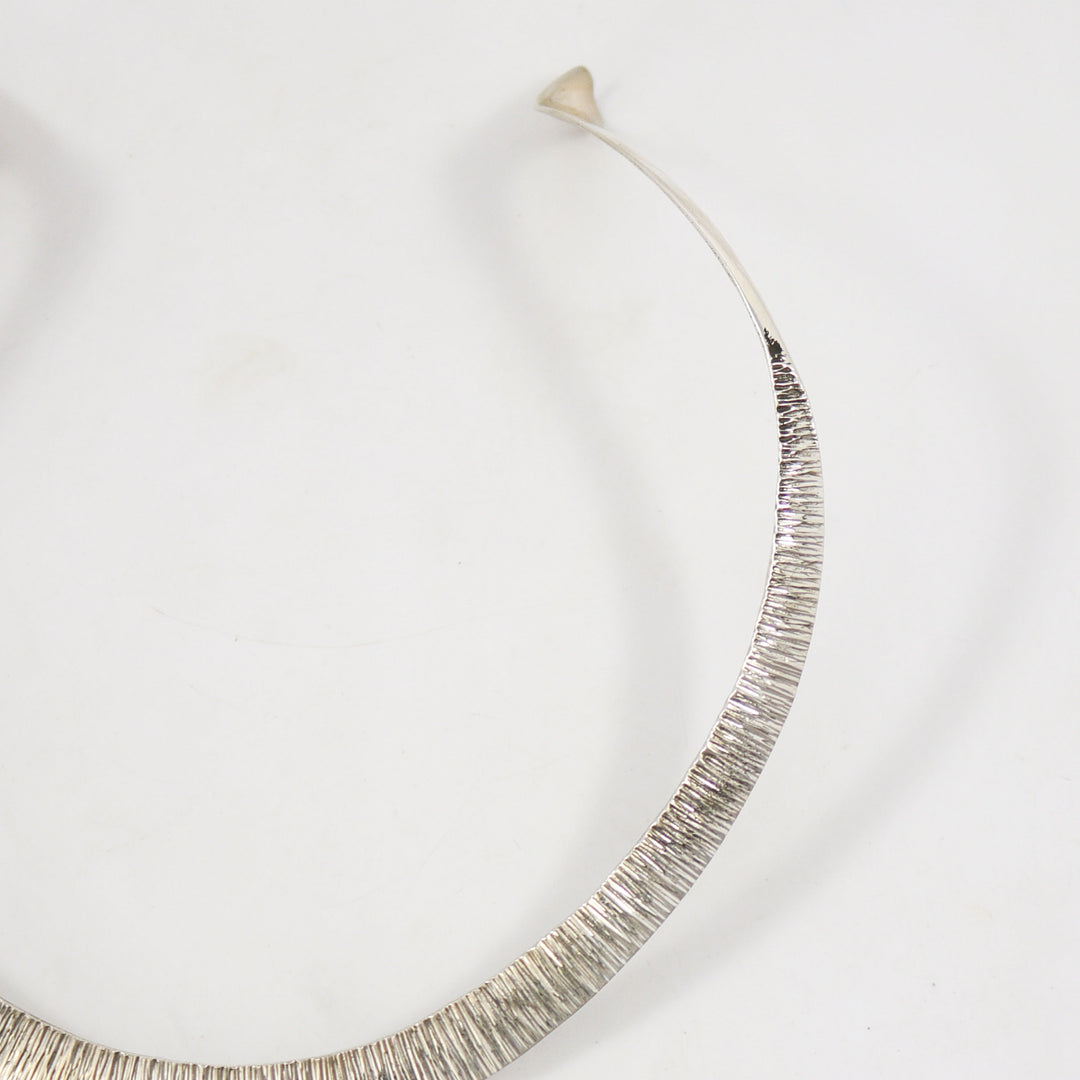 Hammered Silver Collar