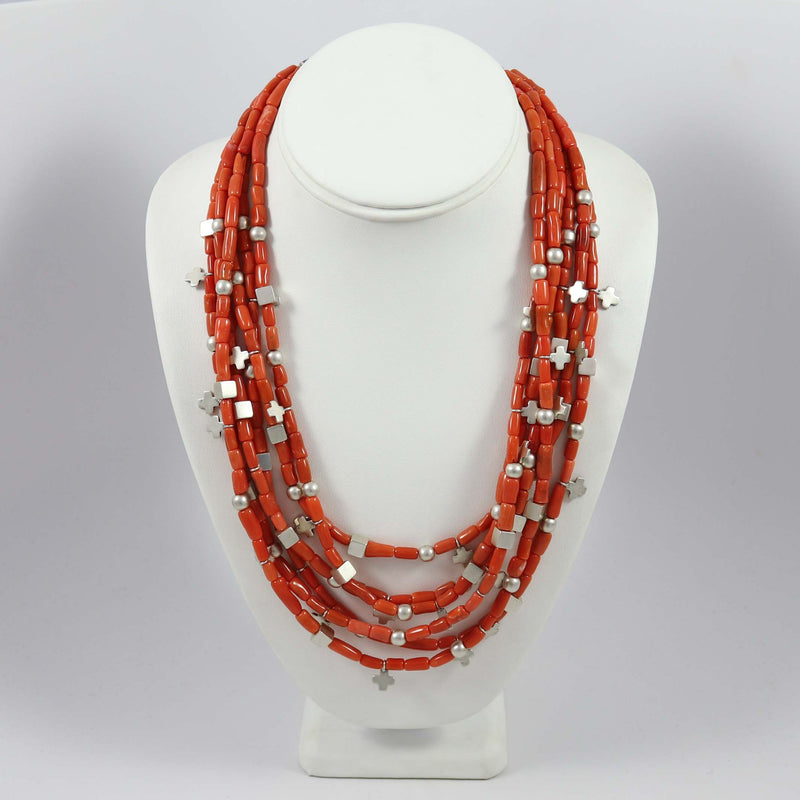 Coral Bead Necklace – Garland's