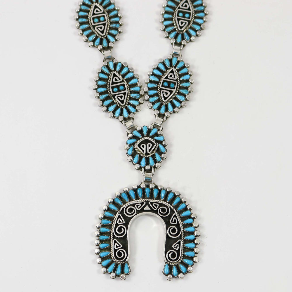 Kingman Turquoise Necklace by Billy Betoney - Garland's
