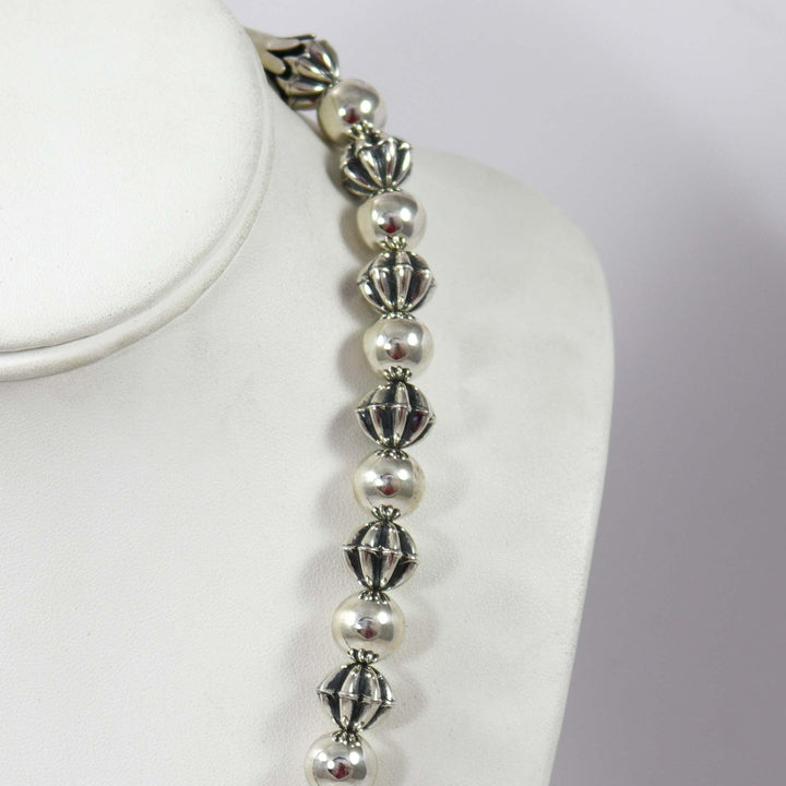 Silver Bead Necklace by Kyle Lee-Anderson - Garland's