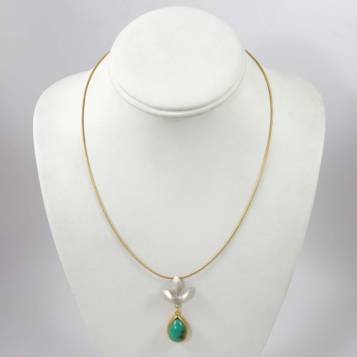 Bisbee Turquoise Sweet Pea Blossom Necklace