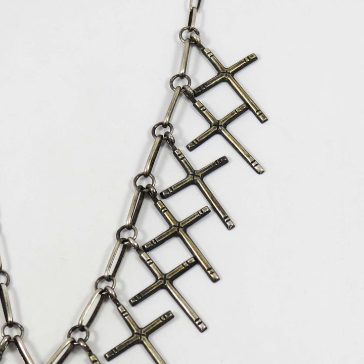 Sandcast Cross Necklace by Mildred Parkhust - Garland's