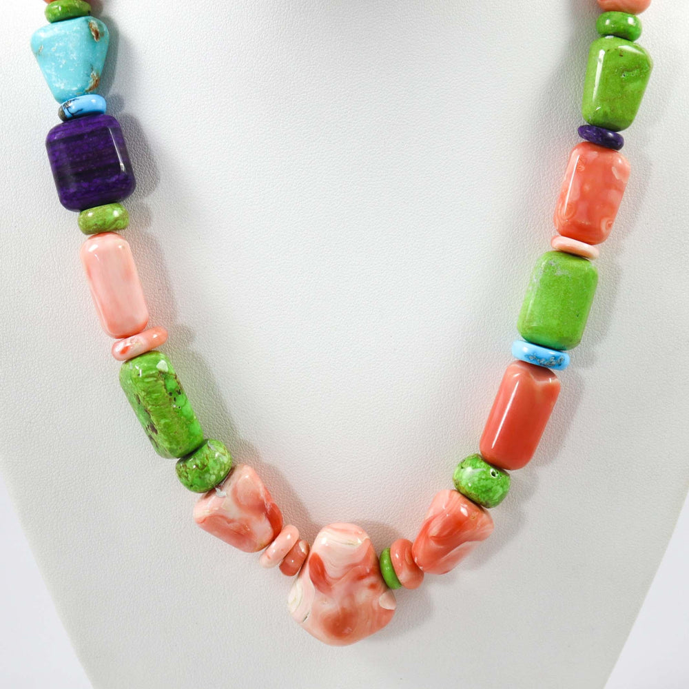 Multi-Stone Bead Necklace by Bruce Eckhardt - Garland's