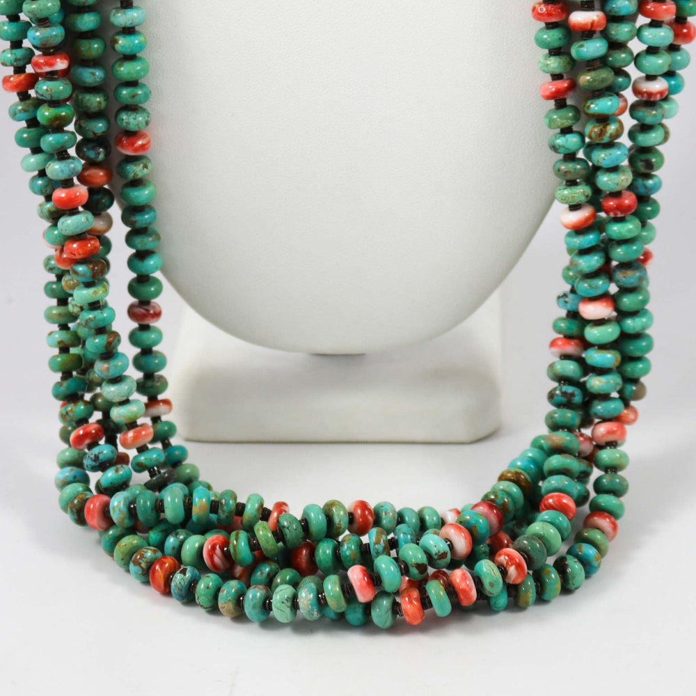 Spiny and Turquoise Necklace by Lester Abeyta - Garland's