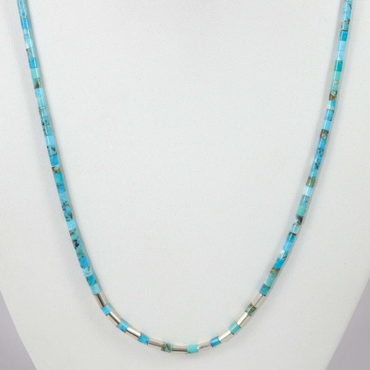 Turquoise Heishi Necklace by Nick and Me-Wee Rosetta - Garland's