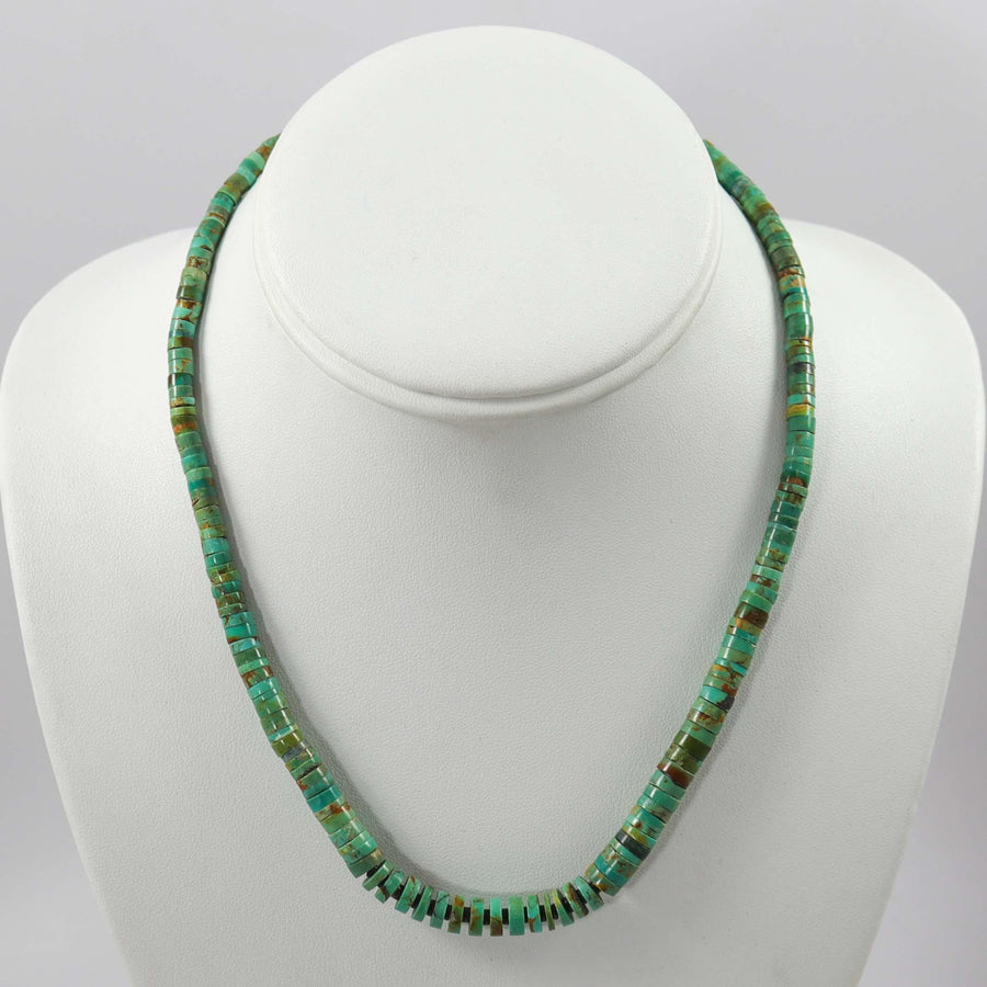 Turquoise Heishi Necklace by Lester Abeyta - Garland's