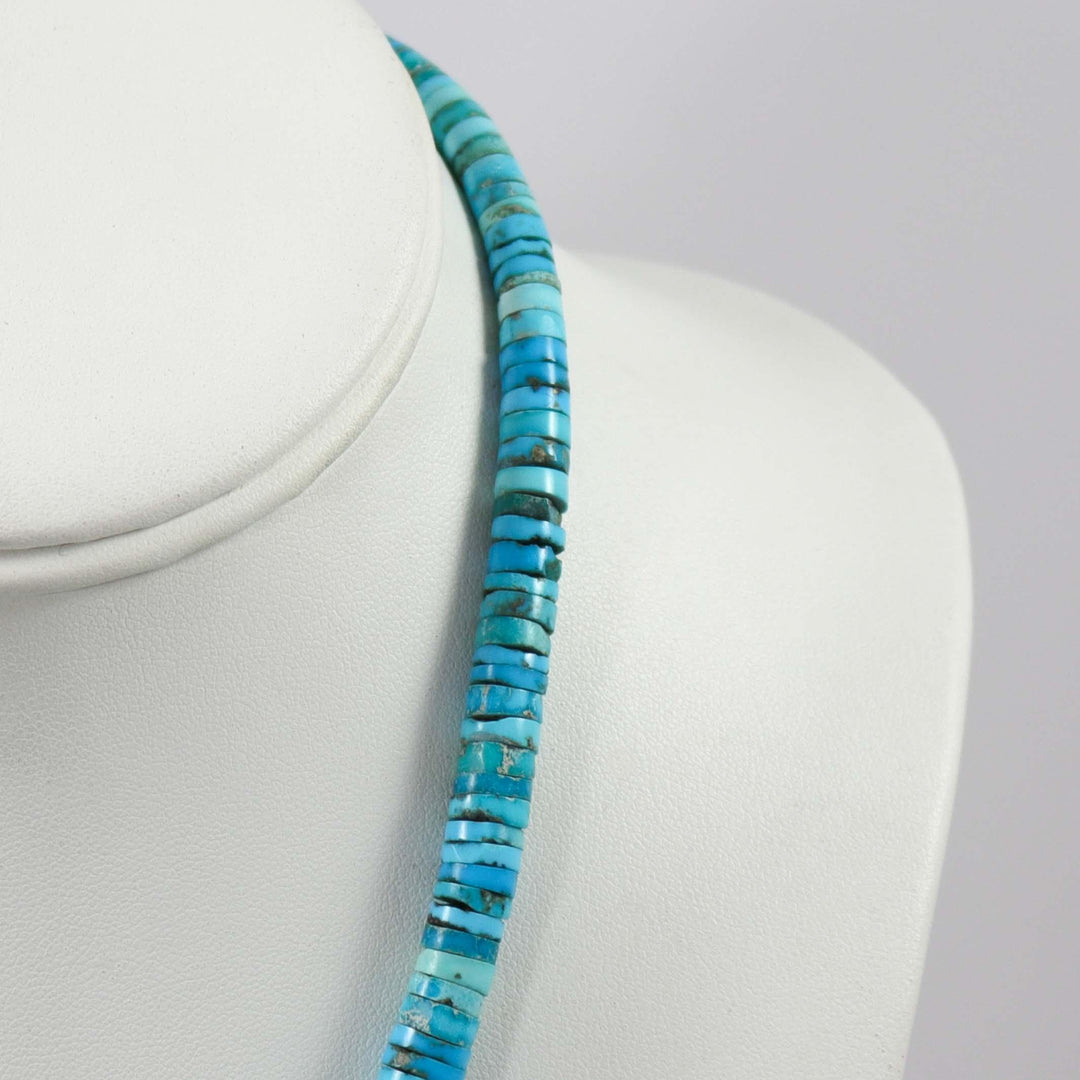 Kingman Turquoise Necklace by Ray Lovato - Garland's