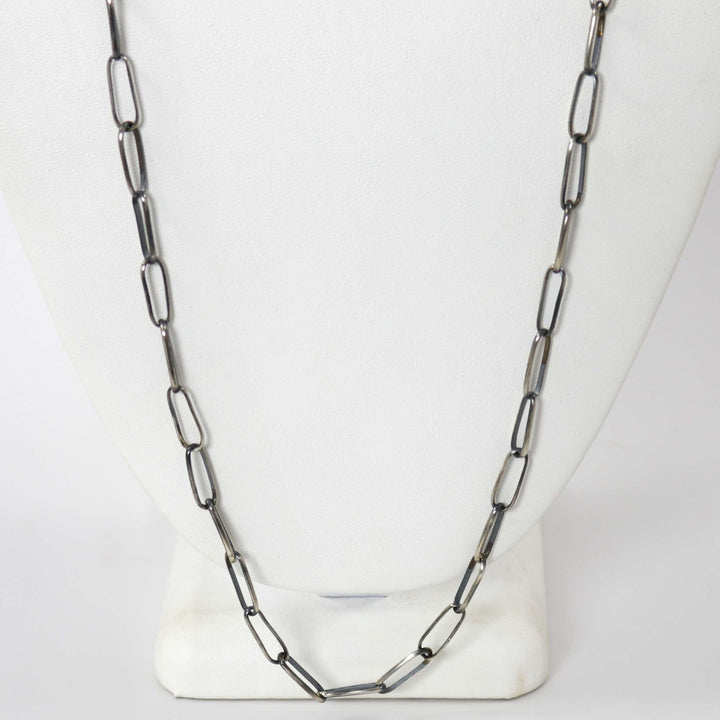 Silver Link Necklace by Alvin Yellowhorse - Garland's