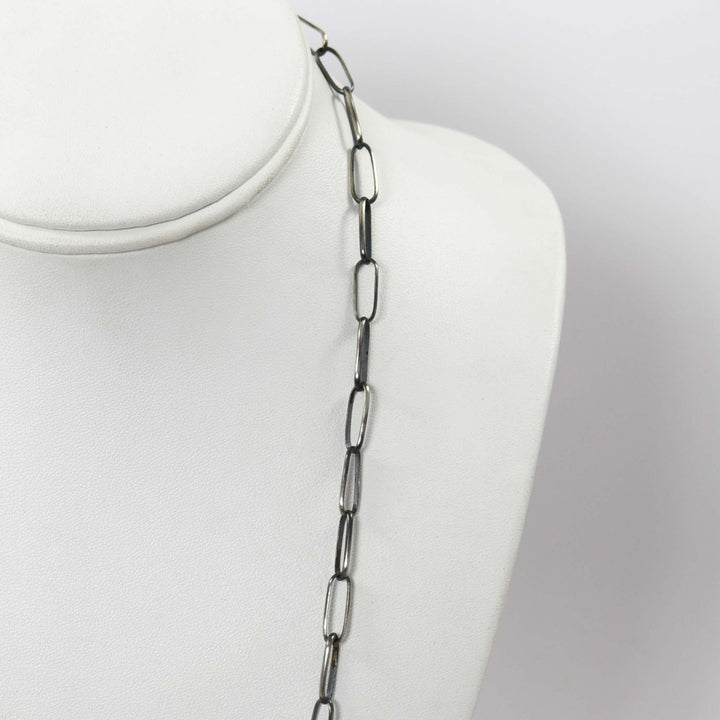 Silver Link Necklace by Alvin Yellowhorse - Garland's