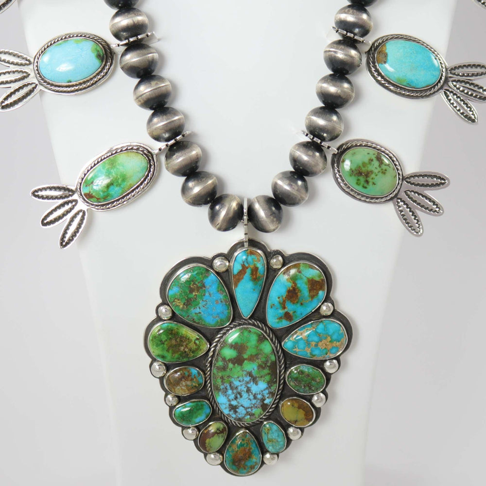 Sonoran Gold Turquoise Necklace by Tommy Jackson - Garland's