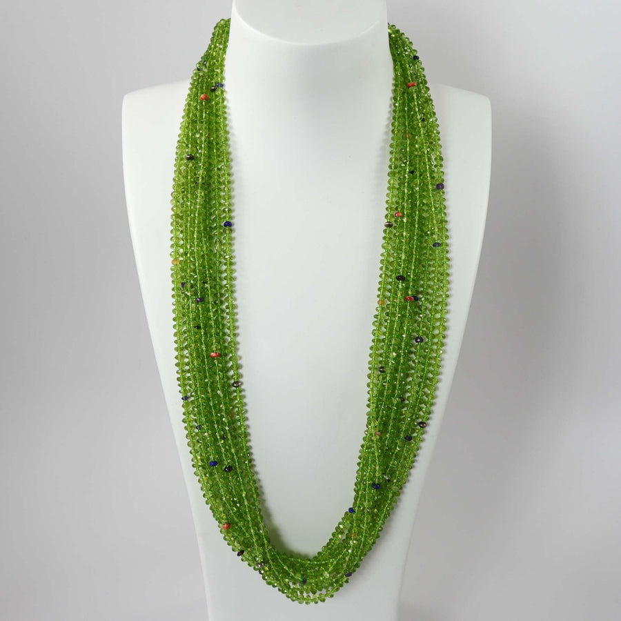 Peridot Necklace by Colina Yazzie - Garland's