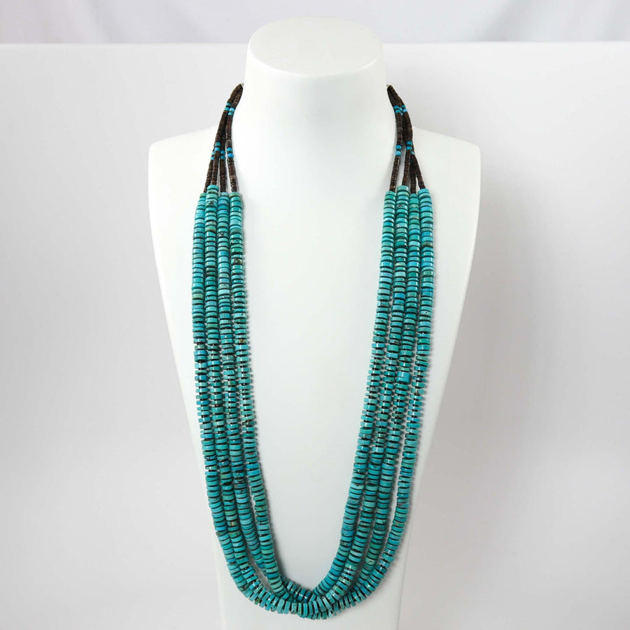 Kingman Turquoise Necklace by Marcella Teller - Garland's