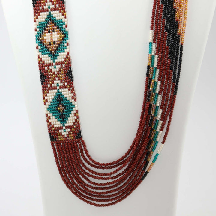 Beaded Necklace and Earring Set