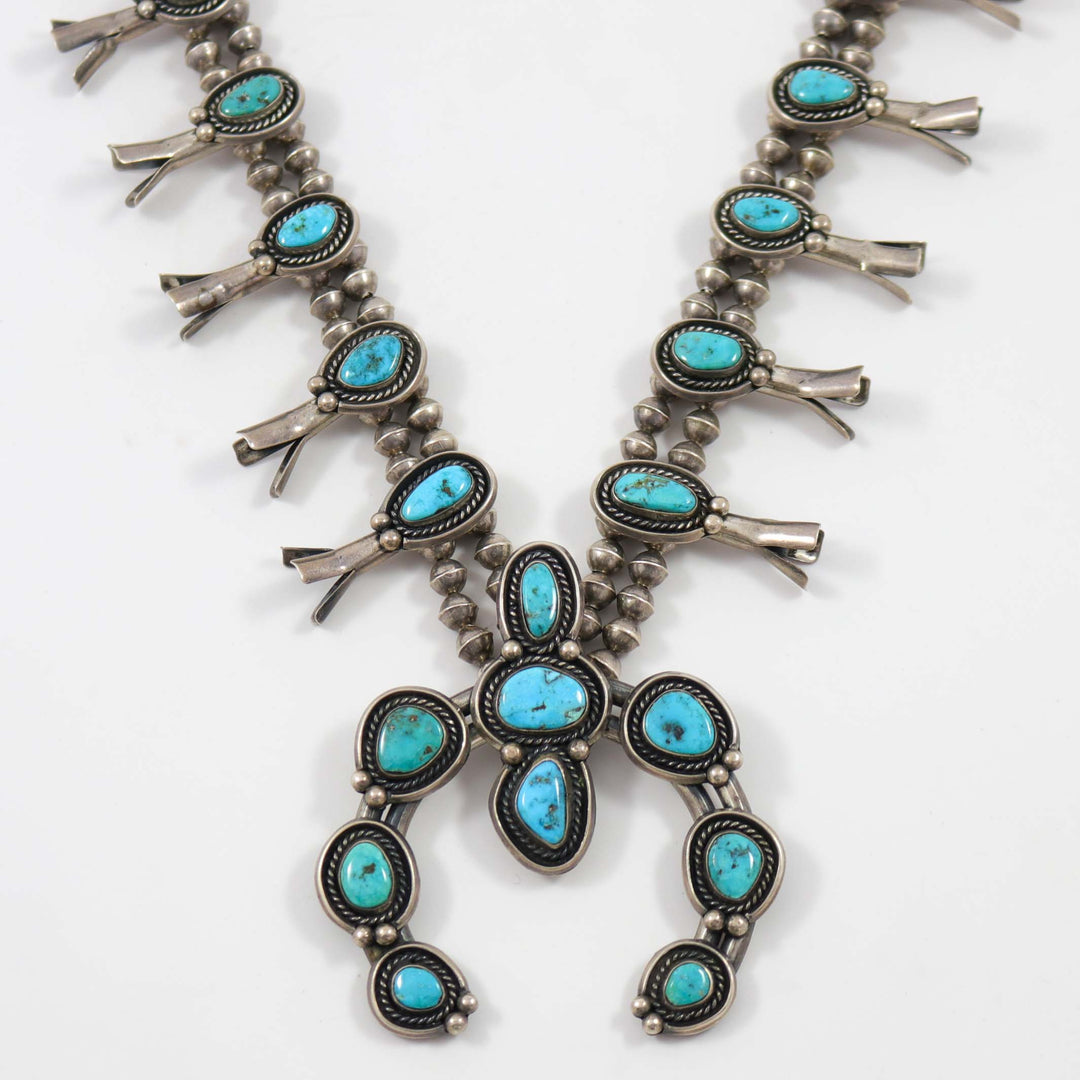 1960s Turquoise Squash Blossom