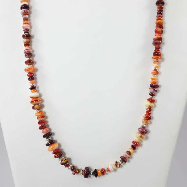 Spiny Oyster Shell Bead Necklace