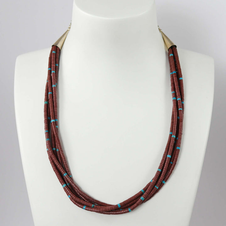 Pipestone and Turquoise Necklace