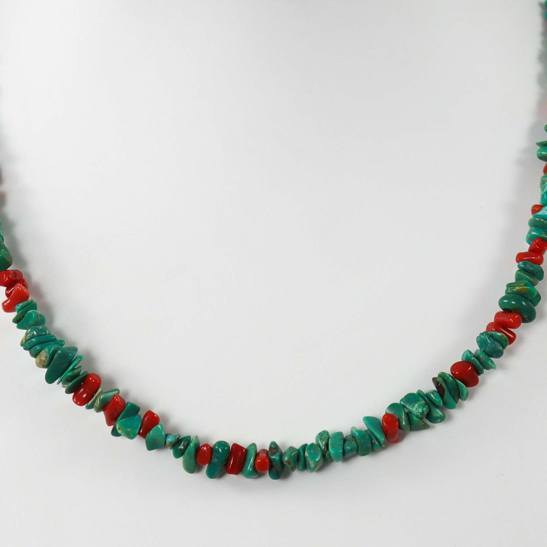 Turquoise and Coral Necklace