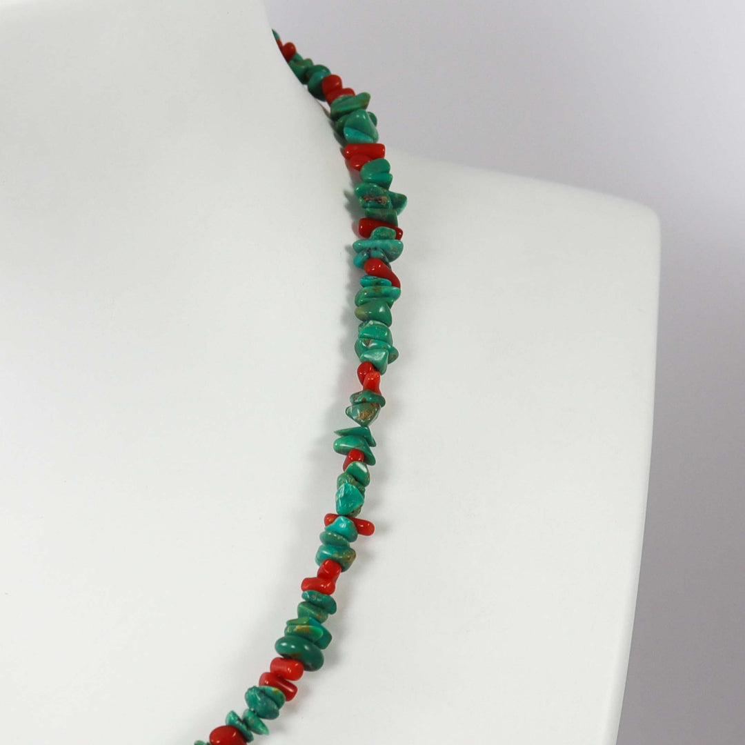 Turquoise and Coral Necklace