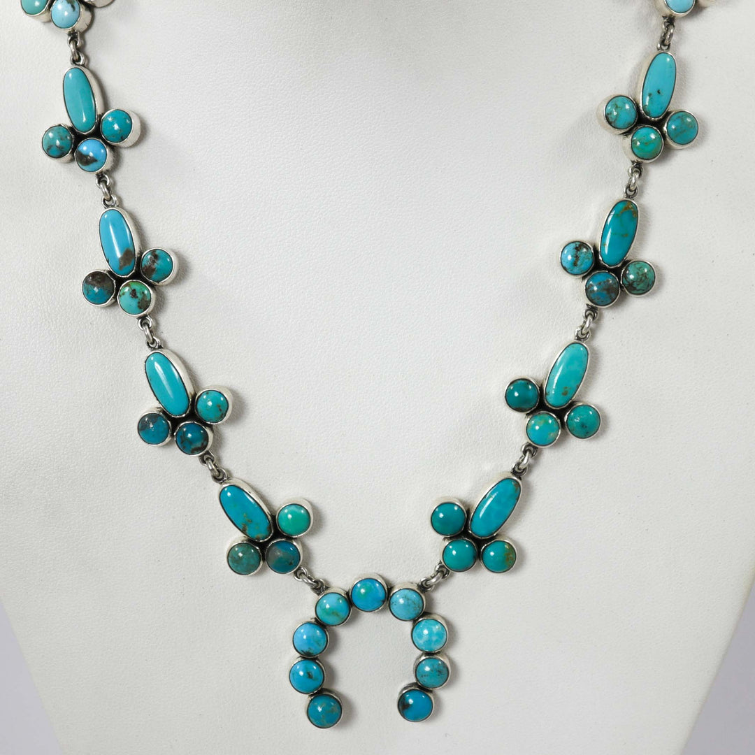 Turquoise Squash Blossom Necklace