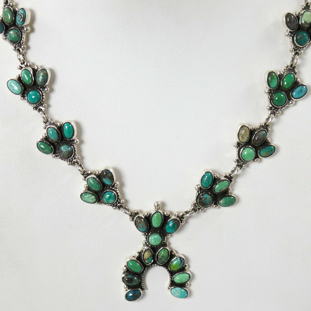 Turquoise Squash Blossom Necklace