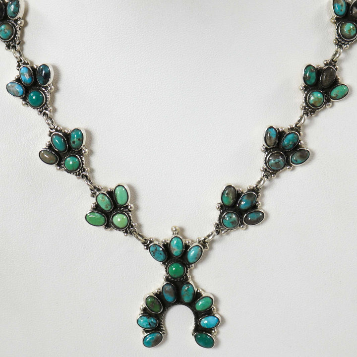 Turquoise Squash Blossom Necklace