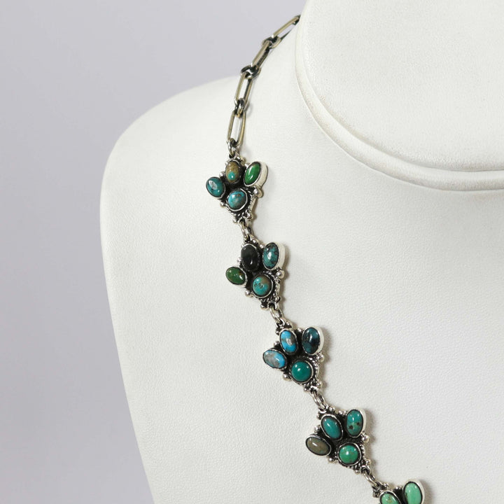 Turquoise Squash Blossom Necklace