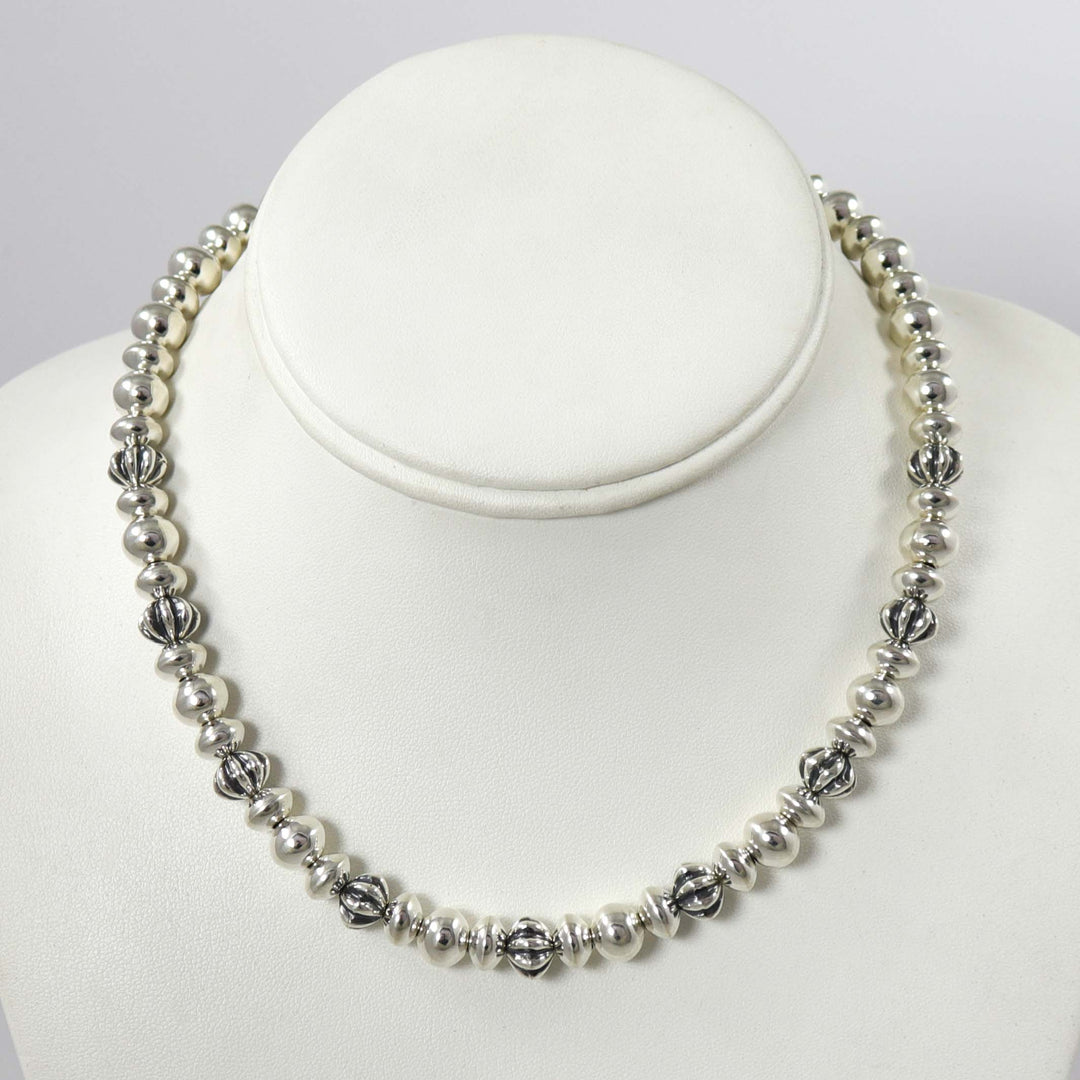 Fluted Bead Necklace