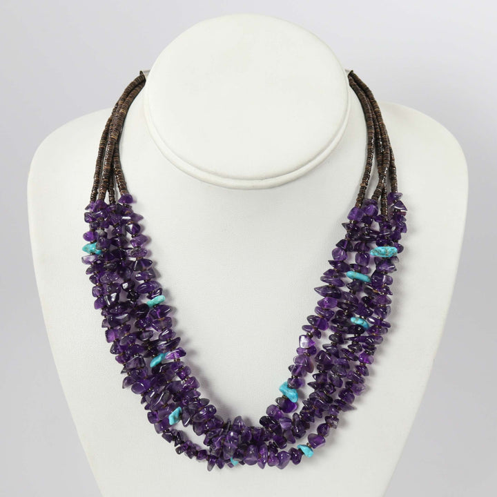 Amethyst and Turquoise Necklace