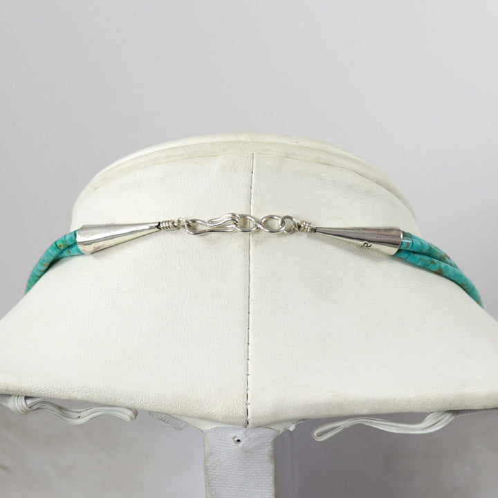 Turquoise and Silver Bead Necklace