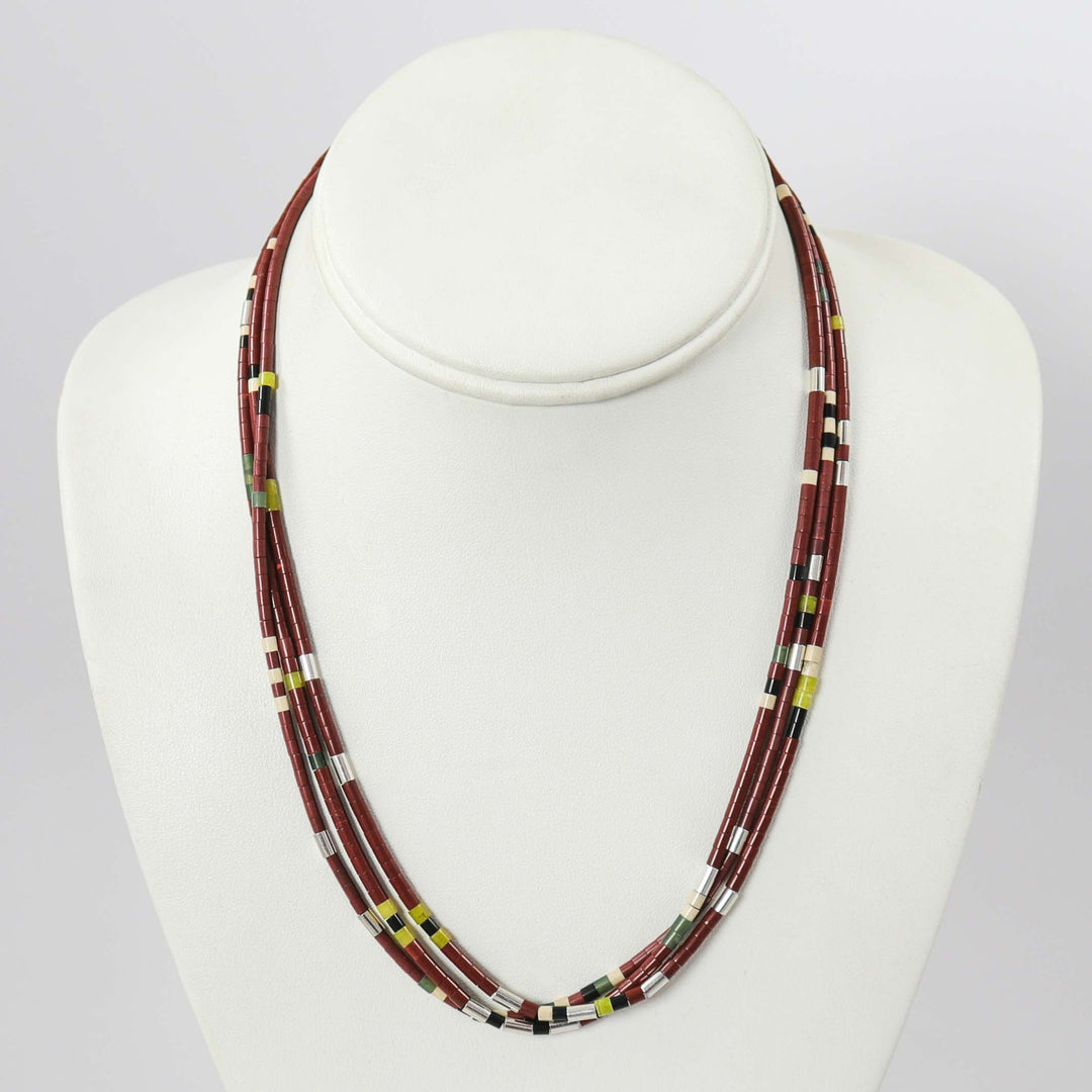 Pipestone Bead Necklace