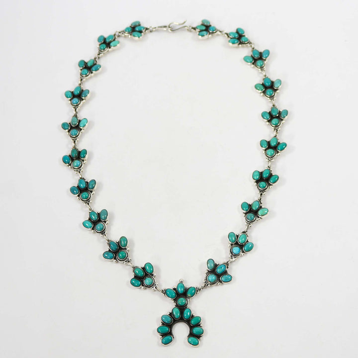 Turquoise Squash Blossom Necklace