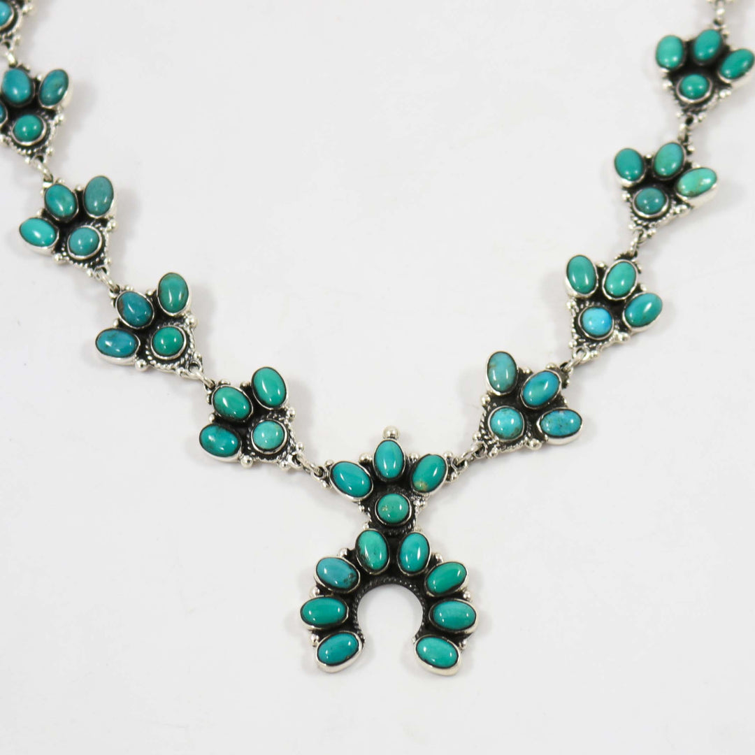 Turquoise Squash Blossom Necklace