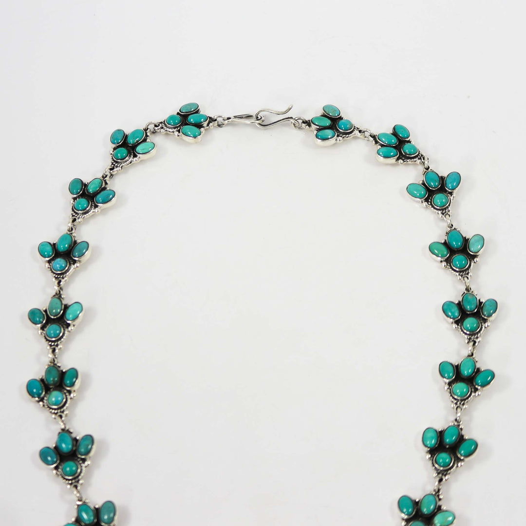 Turquoise Squash Blossom Necklace