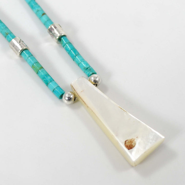 Turquoise and Mother of Pearl Necklace