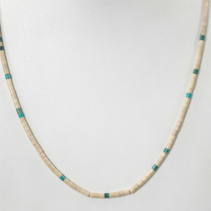 Serpentine and Turquoise Necklace