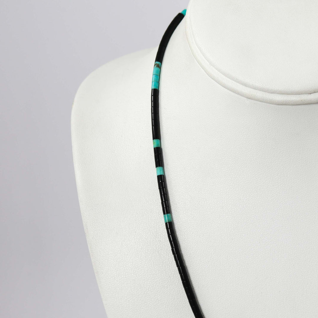 Jet and Turquoise Necklace