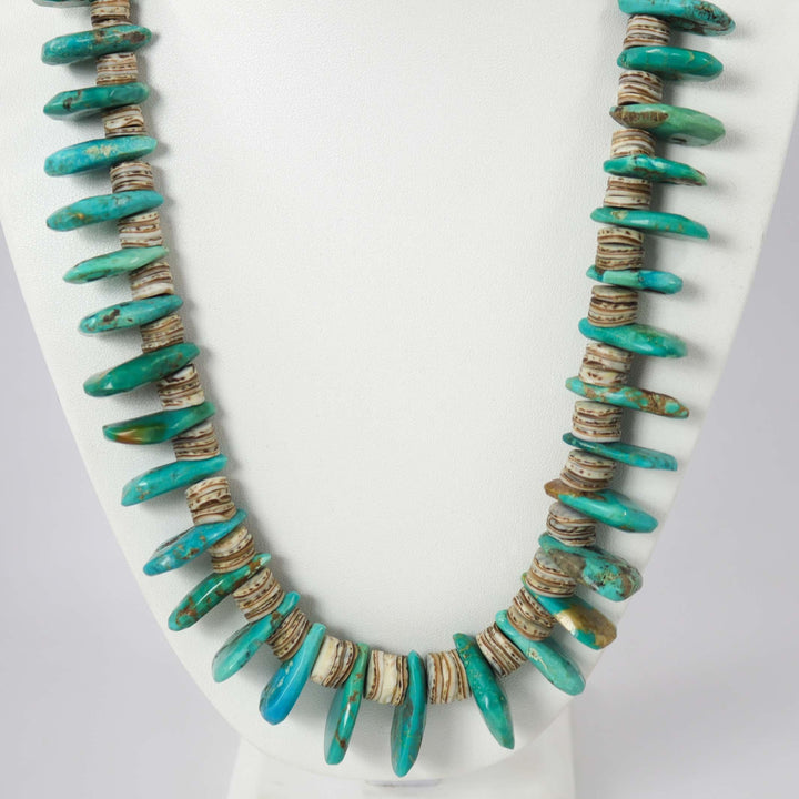 1950s Turquoise Tab Necklace