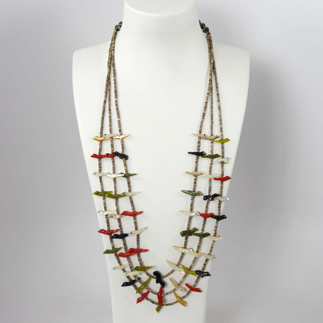 1970s Zuni Fetish Necklace