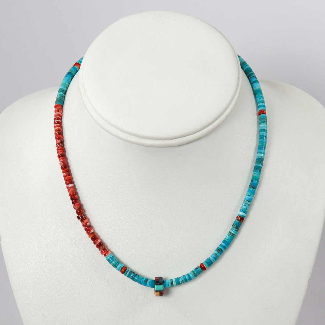 Turquoise and Shell Necklace