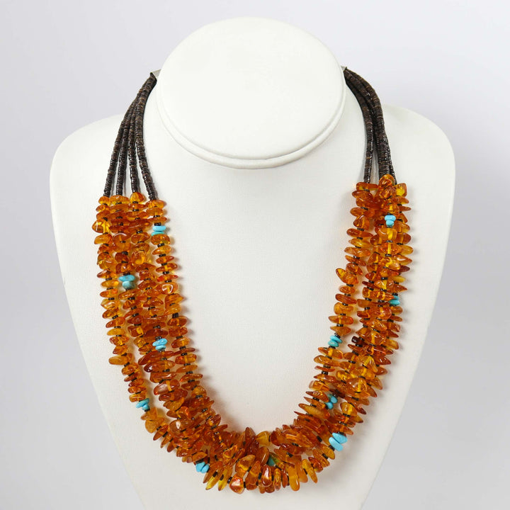 Amber and Turquoise Necklace