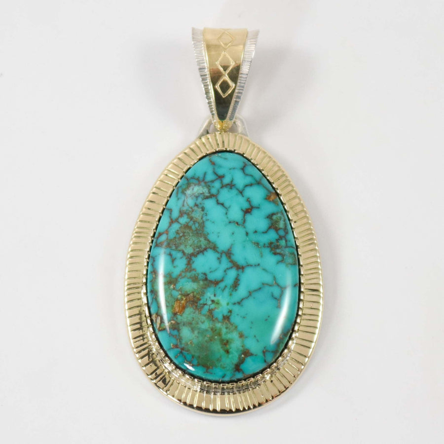 Royston Turquoise Pendant by Dina Huntinghorse - Garland's