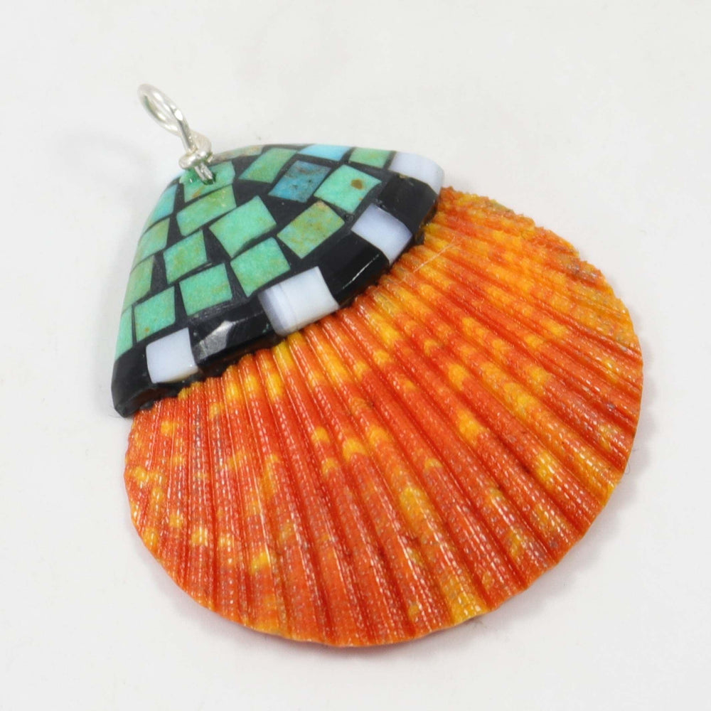 Inlaid Shell Pendant by Charlene Reano - Garland's