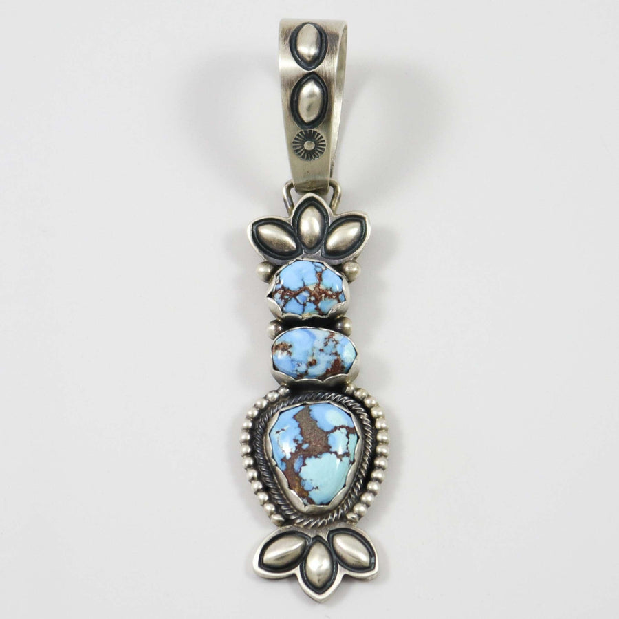 Golden Hills Turquoise Pendant by Phillip Begay - Garland's