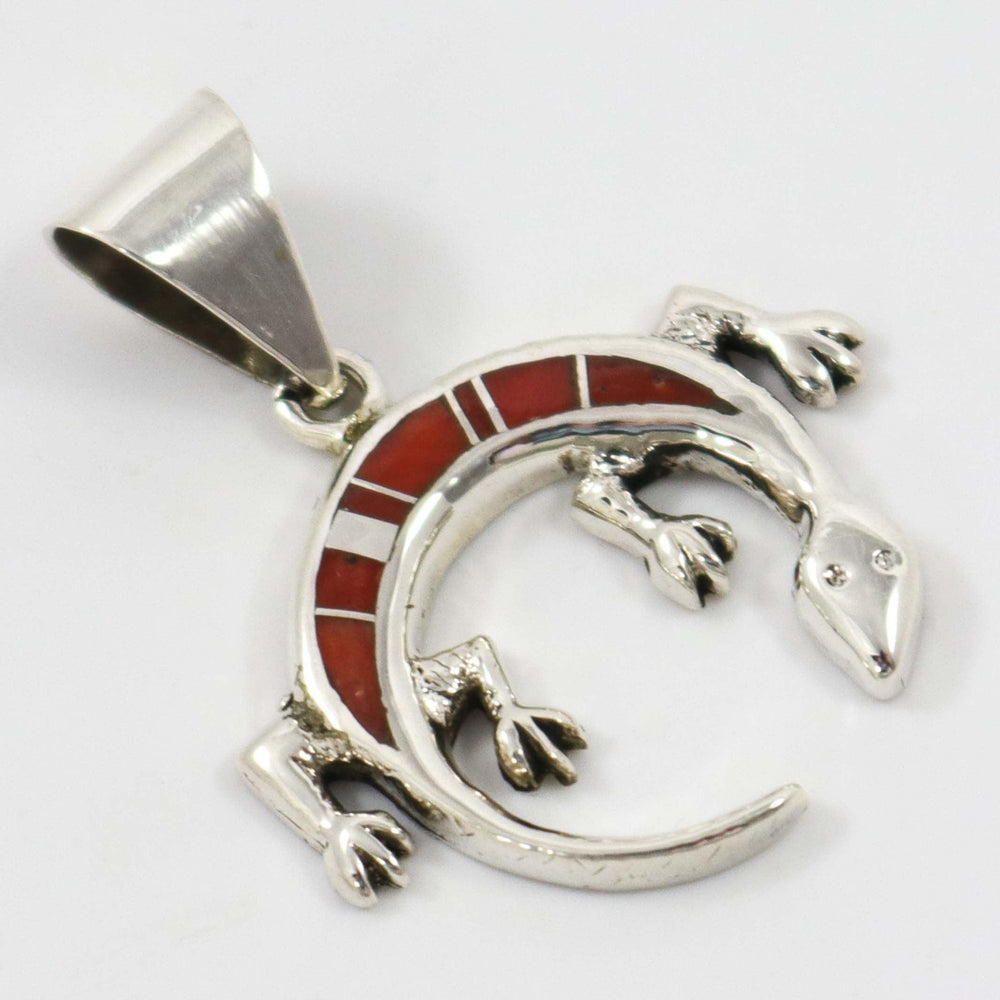 Inlay Lizard Pendant by Stanley Manygoats - Garland's