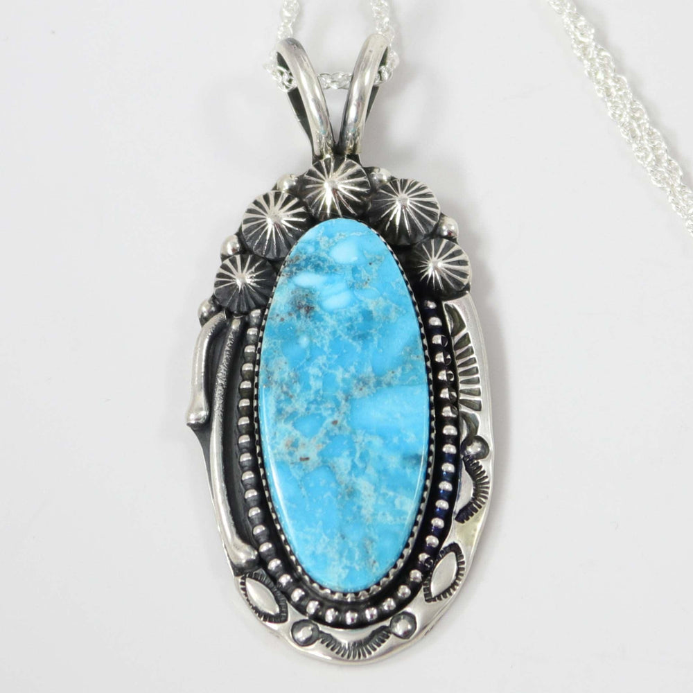 Kingman Turquoise Pendant by Jeanette Dale - Garland's