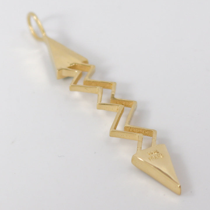 Gold Lightning Pendant