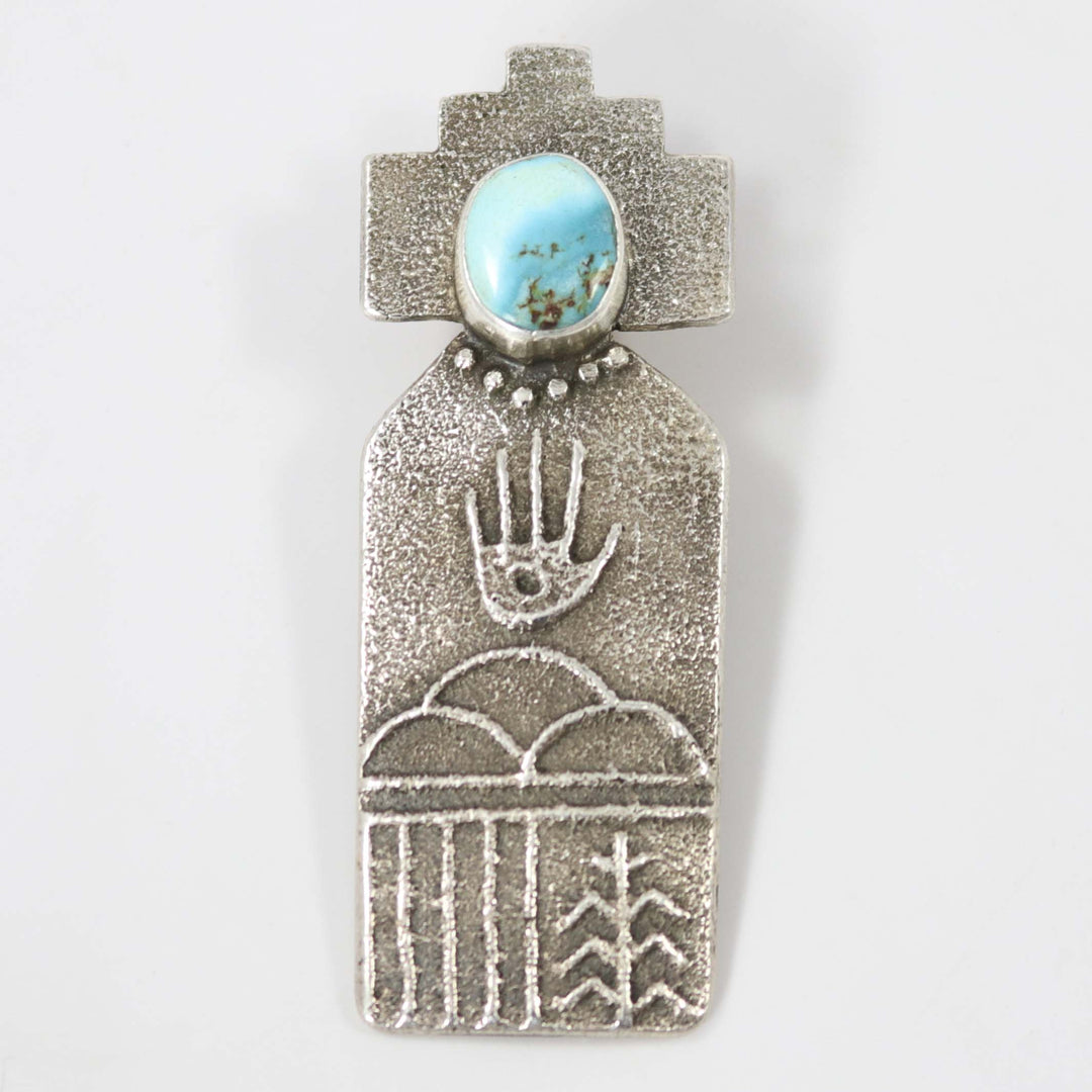 Turquoise Corn Maiden Pendant