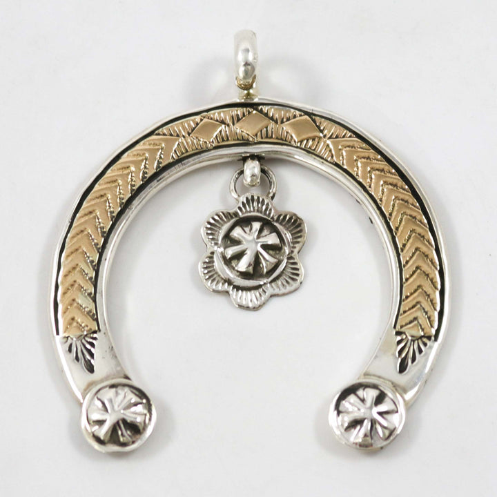 Gold on Silver Naja Pendant