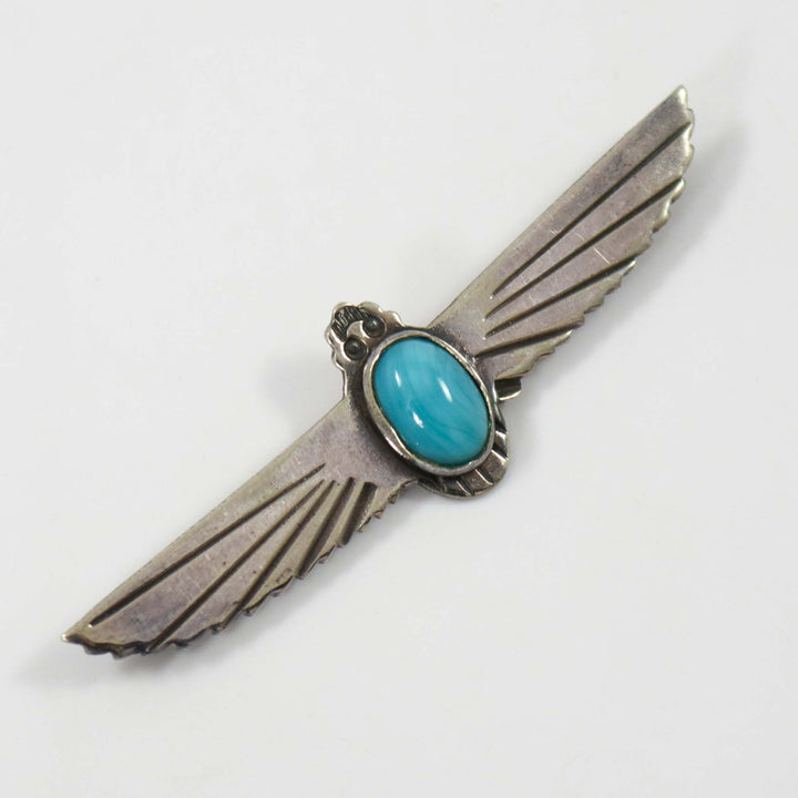 1940s Turquoise Eagle Pin